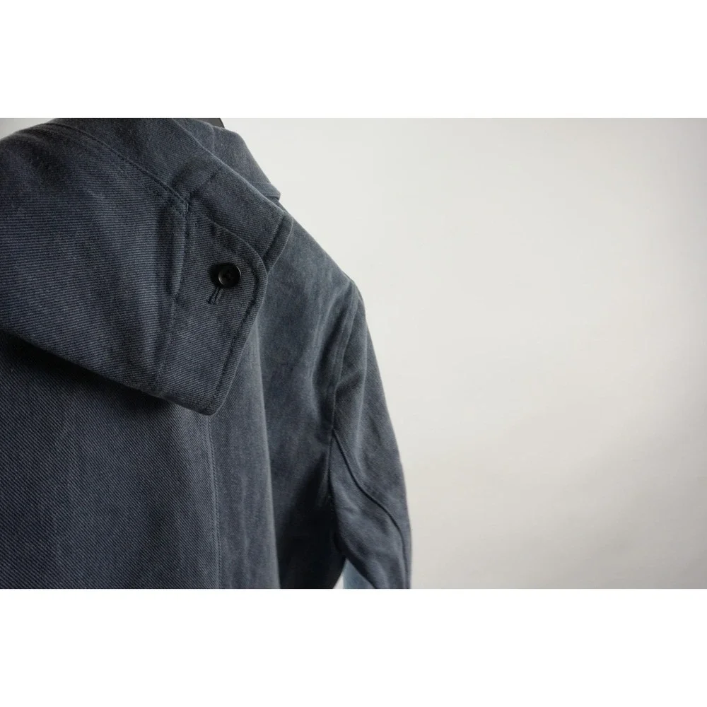 Unis Emmett Distressed Twill Cotton Unstructured Chore Sport Coat Men's 40R Blue